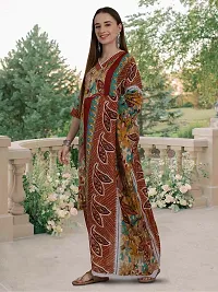 Stylish Multicoloured Cotton Blend Printed Kurta Bottom and Dupatta Set For Women-thumb2