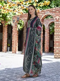 Elegant Printed Cotton Blend Kurta with Pant And Dupatta Set For Women-thumb2