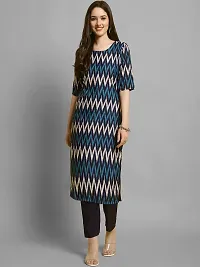 Elegant Crepe Zig Zag Kurta with Pant Set For Women-thumb2