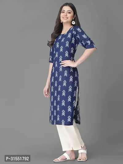 Stylish Blue Crepe Kurta Bottom Set For Women-thumb3