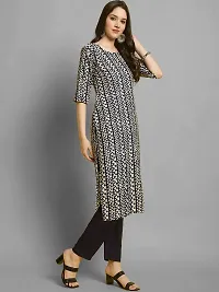 Elegant Crepe Printed Kurta with Bottom Set For Women-thumb4