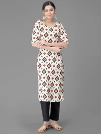 Elegant Crepe Printed Kurta with Bottom Set For Women-thumb1