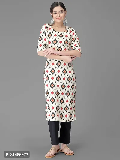 Elegant Crepe Printed Kurta with Bottom Set For Women-thumb2