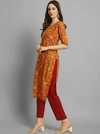 Stylish Crepe Printed Straight Kurta With Pant Set For Women-thumb4