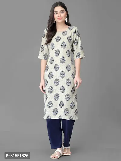 Stylish Multicoloured Crepe Kurta Bottom Set For Women-thumb2