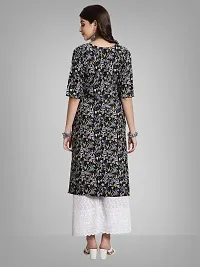 Elegant Crepe Printed Kurta with Bottom Set For Women-thumb1