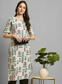 Elegant Crepe Printed Kurta with Pant Set For Women-thumb1