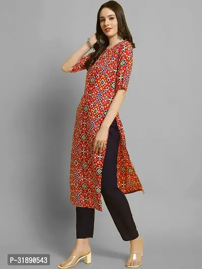 Elegant Crepe Printed Kurta with Pant Set For Women-thumb5