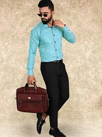 Stylish Men Cotton Long Sleeve Regular Fit Formal Shirt-thumb1