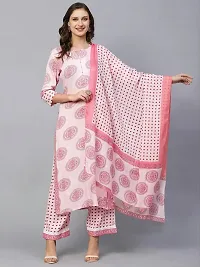 Elegant Printed Kurta with Pant And Dupatta Set For Women-thumb1