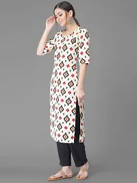 Elegant Multicoloured Crepe Printed Straight Kurta Bottom Set Set For Women-thumb3