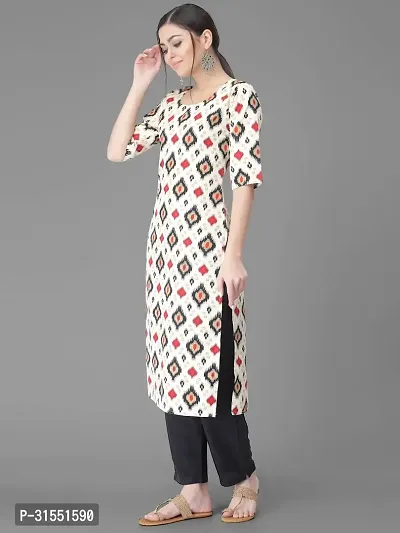 Elegant Multicoloured Crepe Printed Straight Kurta Bottom Set Set For Women-thumb4