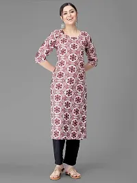 Stylish Crepe Printed Straight Kurta With Pant Set For Women-thumb3