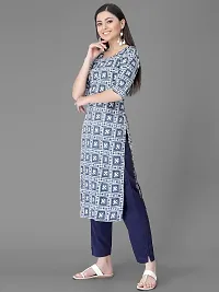 Stylish Blue Crepe Kurta Bottom Set For Women-thumb3