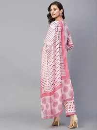 Stylish Pink Floral Printed Kurta, Bottom and Dupatta Set For Women-thumb4