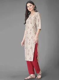 Elegant Crepe Printed Kurta with Pant Set For Women-thumb3