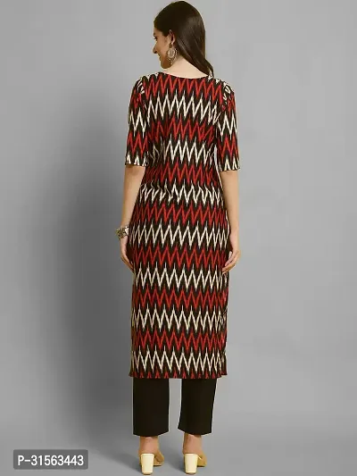 Elegant Crepe Zig Zag Kurta with Pant Set For Women-thumb5