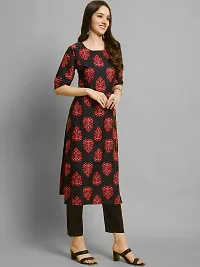 Elegant Crepe Printed Kurta with Bottom Set For Women-thumb4