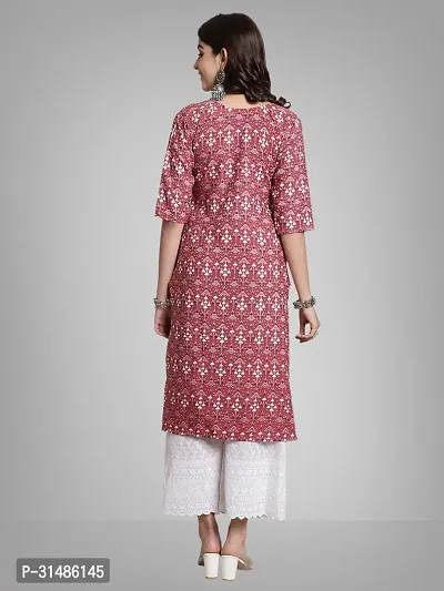 Elegant Crepe Printed Kurta with Bottom Set For Women-thumb2