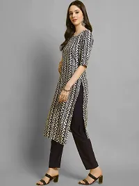 Elegant Crepe Printed Kurta with Bottom Set For Women-thumb3