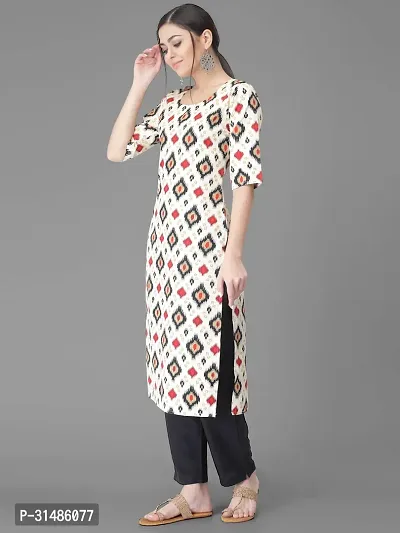 Elegant Crepe Printed Kurta with Bottom Set For Women-thumb3