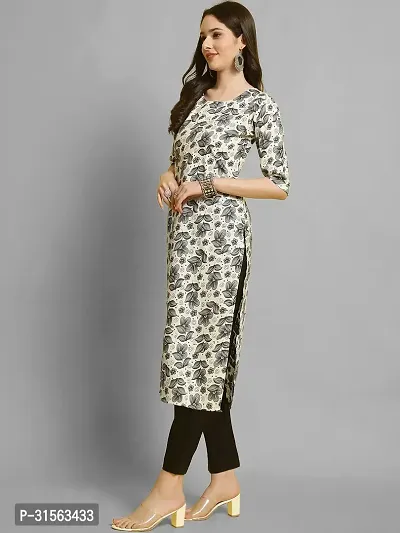 Elegant Crepe Printed Kurta with Pant Set For Women-thumb5