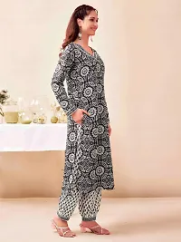 Stylish Black Kurta Bottom Dupatta Set For Women-thumb2