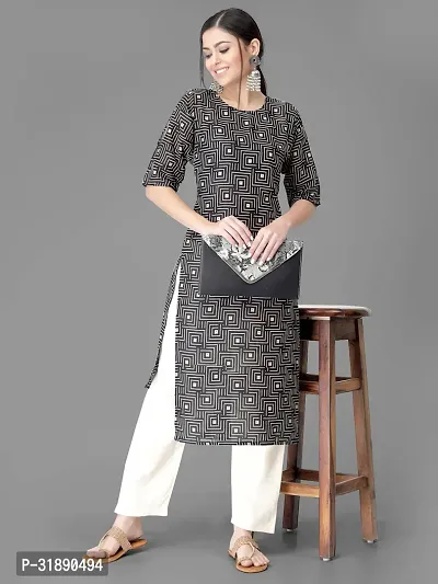 Elegant Crepe Printed Kurta with Pant Set For Women-thumb2