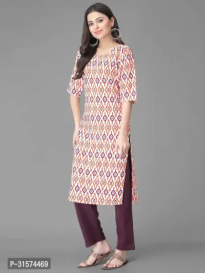 Stylish Multicoloured Crepe Kurta Bottom Set For Women-thumb4