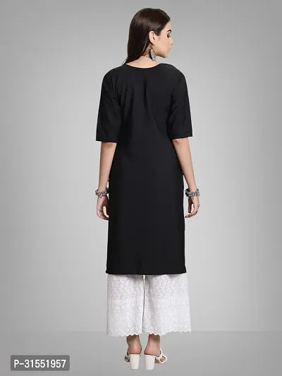 Stylish Black Crepe Kurta Bottom Set For Women-thumb3