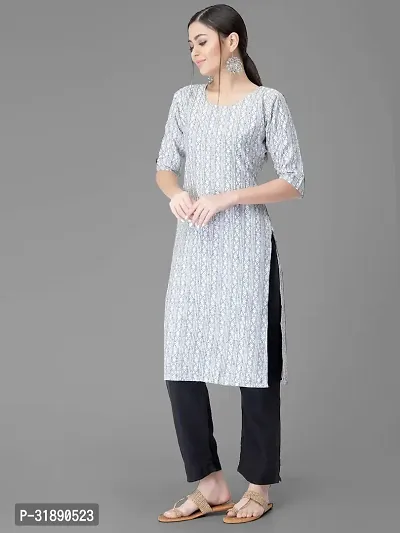 Elegant Crepe Printed Kurta with Pant Set For Women-thumb4