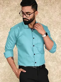 Stylish Men Cotton Long Sleeve Regular Fit Formal Shirt-thumb3