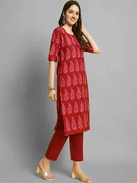 Elegant Crepe Printed Kurta with Bottom Set For Women-thumb4