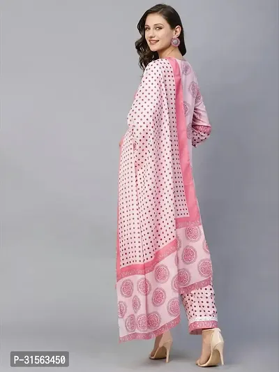 Elegant Printed Kurta with Pant And Dupatta Set For Women-thumb4