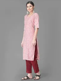 Stylish Peach Crepe Kurta Bottom Set For Women-thumb3