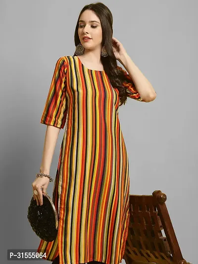 Stylish Multicoloured Crepe Printed Kurta Bottom Set For Women-thumb2