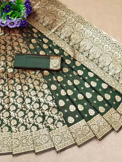 Beautiful Poly Silk Saree with Blouse piece