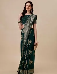 Elegant Art Silk Zari Woven Women Saree with Blouse piece-thumb2