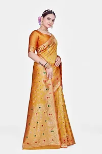 Elegant Art Silk Zari Woven Women Saree with Blouse piece-thumb3