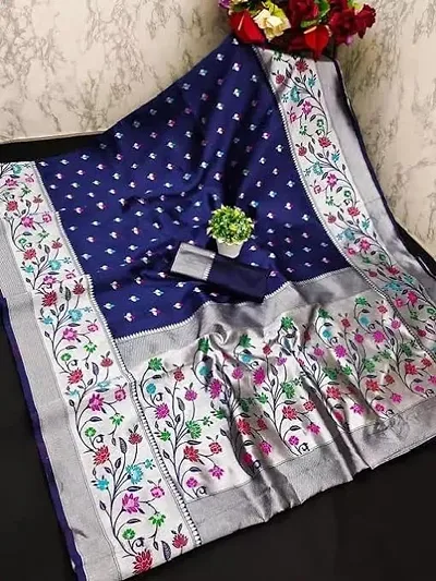 Banarasi Woven Design Saree With Blouse Piece