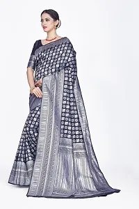 Elegant Art Silk Zari Woven Women Saree with Blouse piece-thumb2