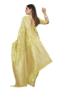 Elegant Art Silk Zari Woven Women Saree with Blouse piece-thumb2