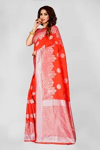 Elegant Art Silk Zari Woven Women Saree with Blouse piece-thumb2