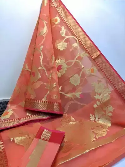 Must Have Silk Blend Saree with Blouse piece 