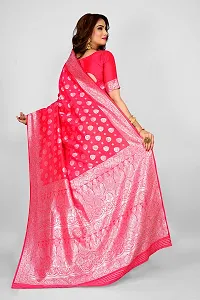 Elegant Art Silk Zari Woven Women Saree with Blouse piece-thumb1