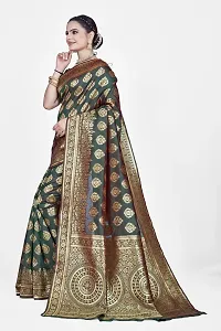 Elegant Art Silk Zari Woven Women Saree with Blouse piece-thumb2