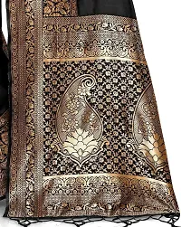 Elegant Art Silk Zari Woven Women Saree with Blouse piece-thumb4