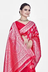 Elegant Art Silk Zari Woven Women Saree with Blouse piece-thumb4