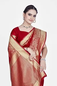 Elegant Art Silk Zari Woven Women Saree with Blouse piece-thumb4