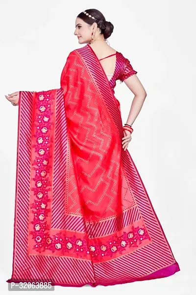 Elegant Art Silk Zari Woven Women Saree with Blouse piece-thumb2